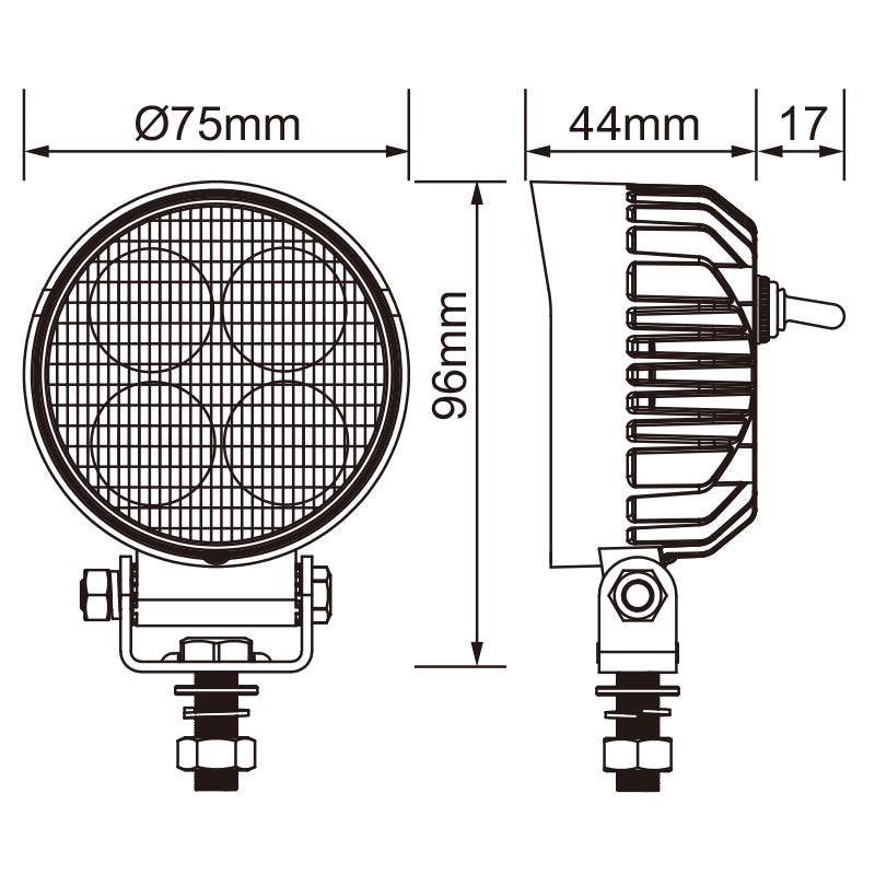 Load image into Gallery viewer, CM-2020R, 3Inch 20W ,2000LM Super Bright Flood Beam Waterproof IP67 Lighting for Truck SUV Jeep Off-Road