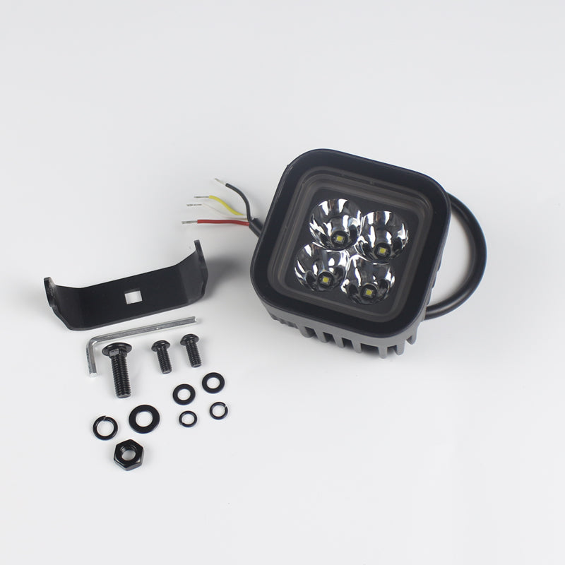 Load image into Gallery viewer, CM2058, 3-Inch 32W Amber+White/ Red+White Dual Position Light, Flood/Spot Beam,3400LM Super Bright Waterproof IP67 Lighting for Truck SUV Jeep Off-Road