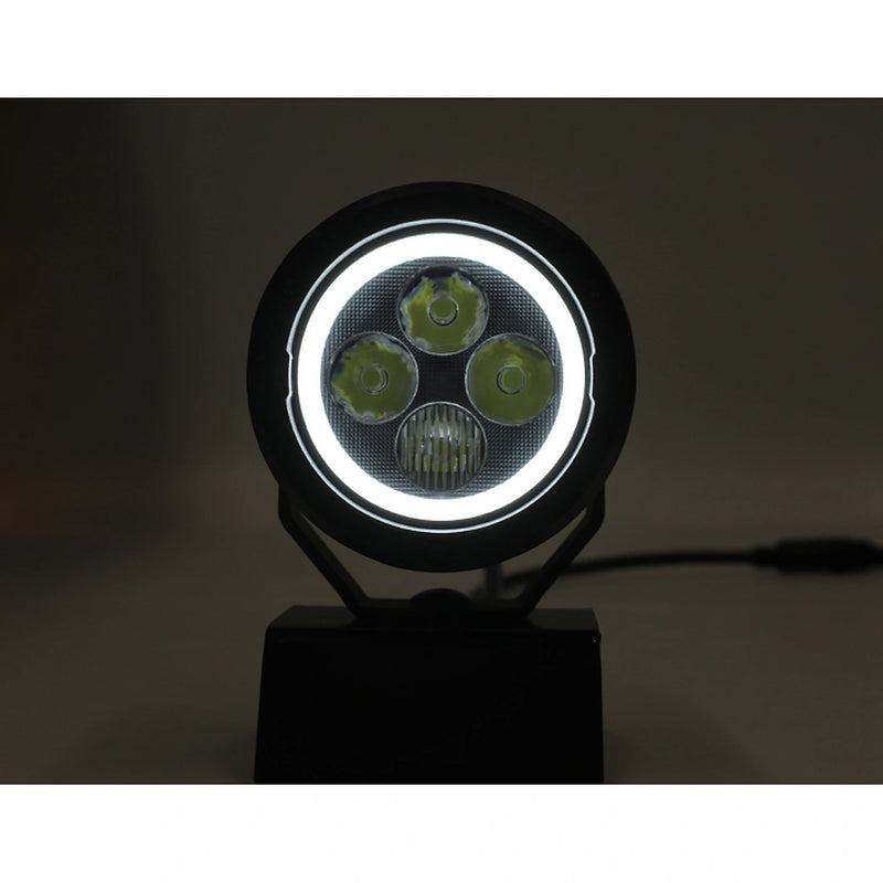 Load image into Gallery viewer, CM-2067W,LED Motorcycle Light,3.5",55Wx2,Dimmable with Dual Position Light & Removeable Amber Cover,2pcs set with wire harness, Waterproof