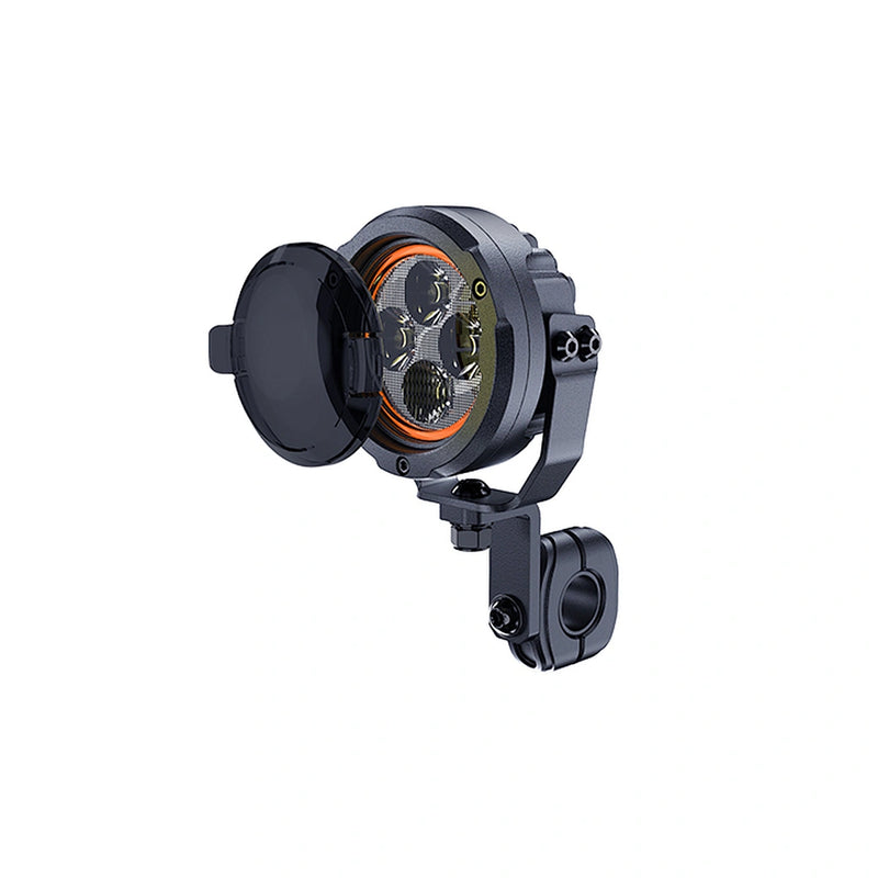 Load image into Gallery viewer, CM-2067W,LED Motorcycle Light,3.5",55Wx2,Dimmable with Dual Position Light & Removeable Amber Cover,2pcs set with wire harness, Waterproof