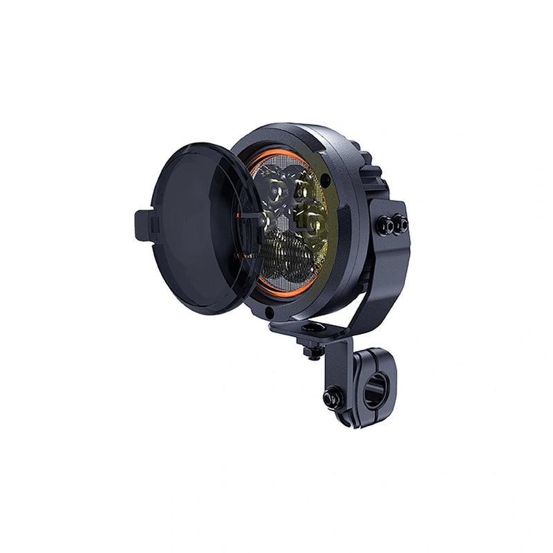 Load image into Gallery viewer, CM-2066W,LED Motorcycle Light,4.5",60Wx2,Dimmable with Dual Position Light & Removeable Amber Cover,2pcs set with wire harness, Waterproof