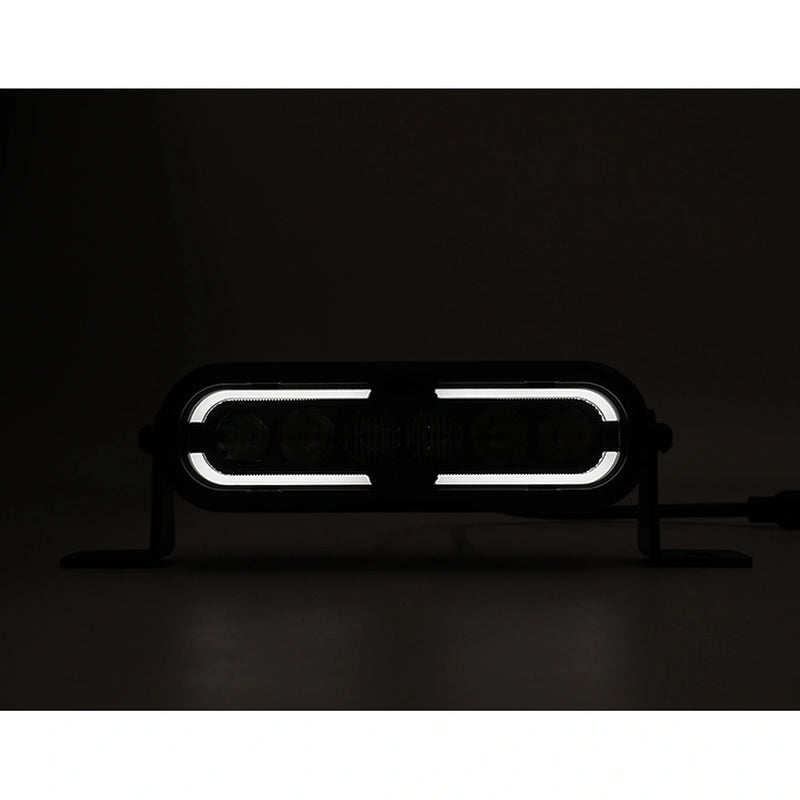 Load image into Gallery viewer, CM-2069W,LED Motorcycle Light,6",60Wx2,Dimmable with Dual Position Light & Removeable Amber Cover,2pcs set with wire harness, Waterproof
