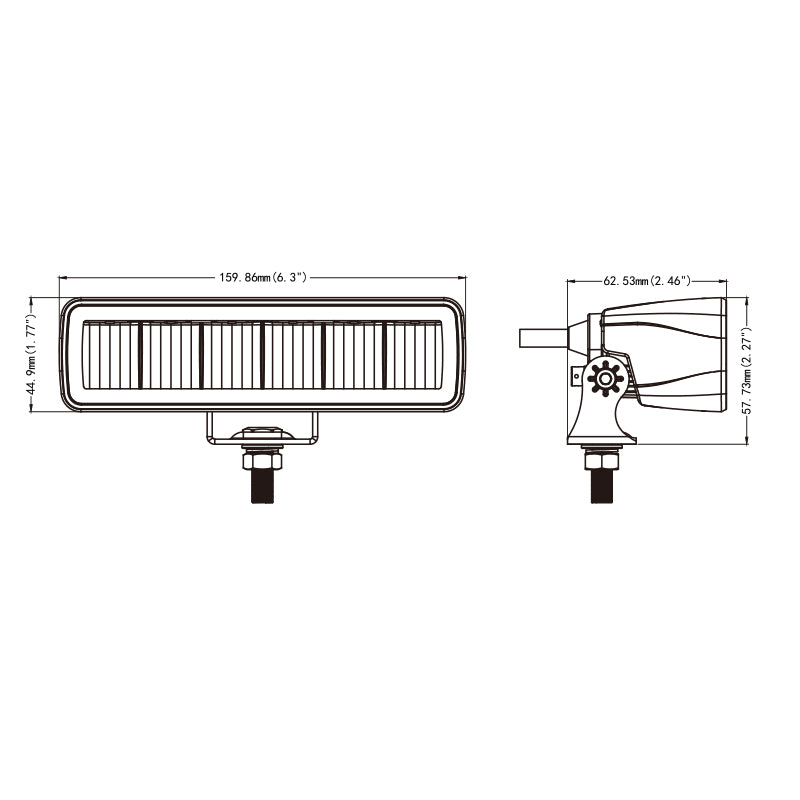 Load image into Gallery viewer, CM-5030PR, 6.3" 18W ,Blacked out Frameless, LED WORK LIGHT Waterproof IP67 Lighting for Truck SUV Jeep Off-Road