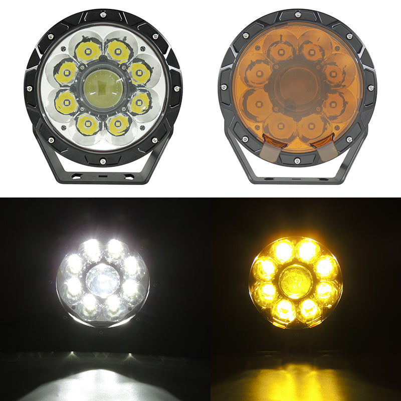 Load image into Gallery viewer, CM-7060R, 7" 60W ,4168LM LED Driving Light Laser Projector Matrix Waterproof IP67 Lighting for Truck SUV Jeep Off-Road