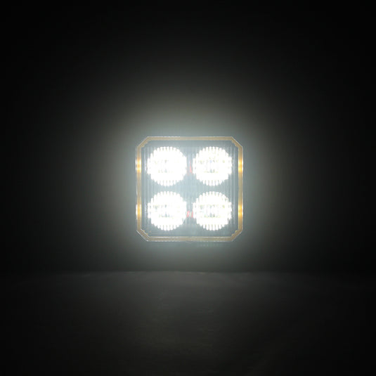 CM-2020S, 3Inch 20W ,2000LM Square Flood Beam Waterproof IP67 Lighting for Truck SUV Jeep Off-Road