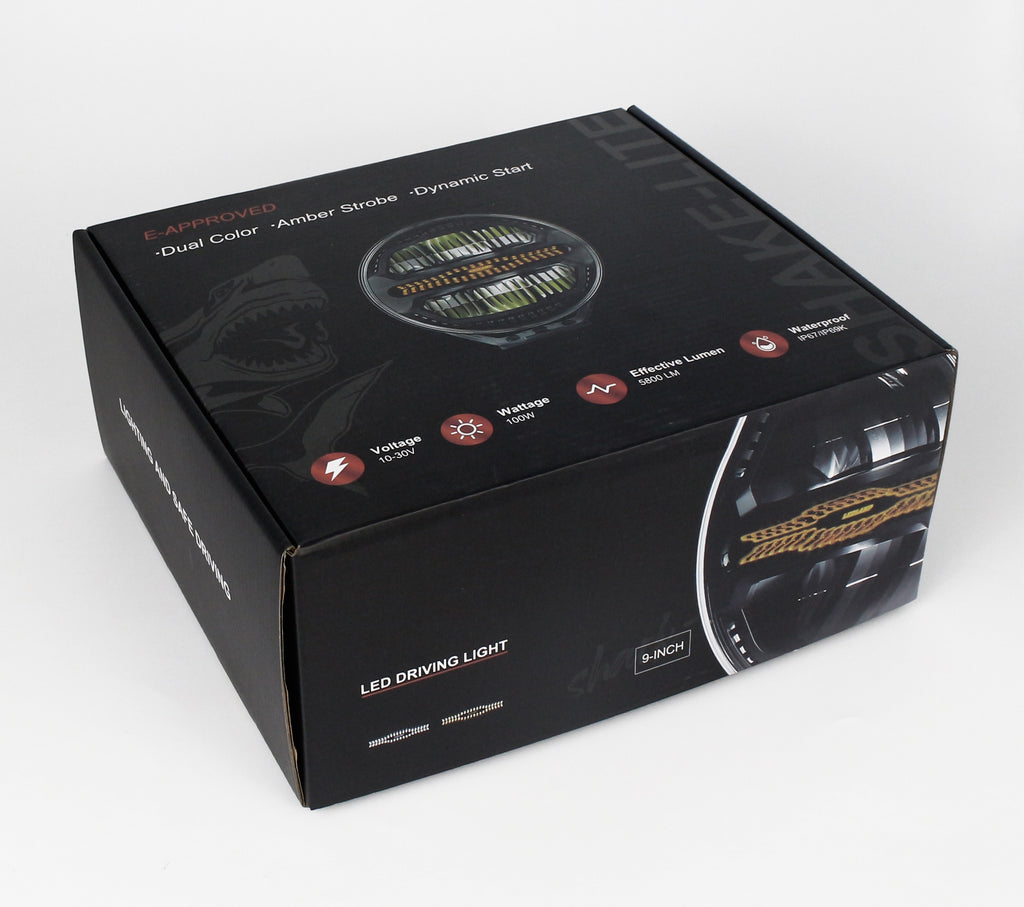 CM2055 LEDENER LED DRIVING LIGHT,9" Dual Mode: Boost & E-Mode