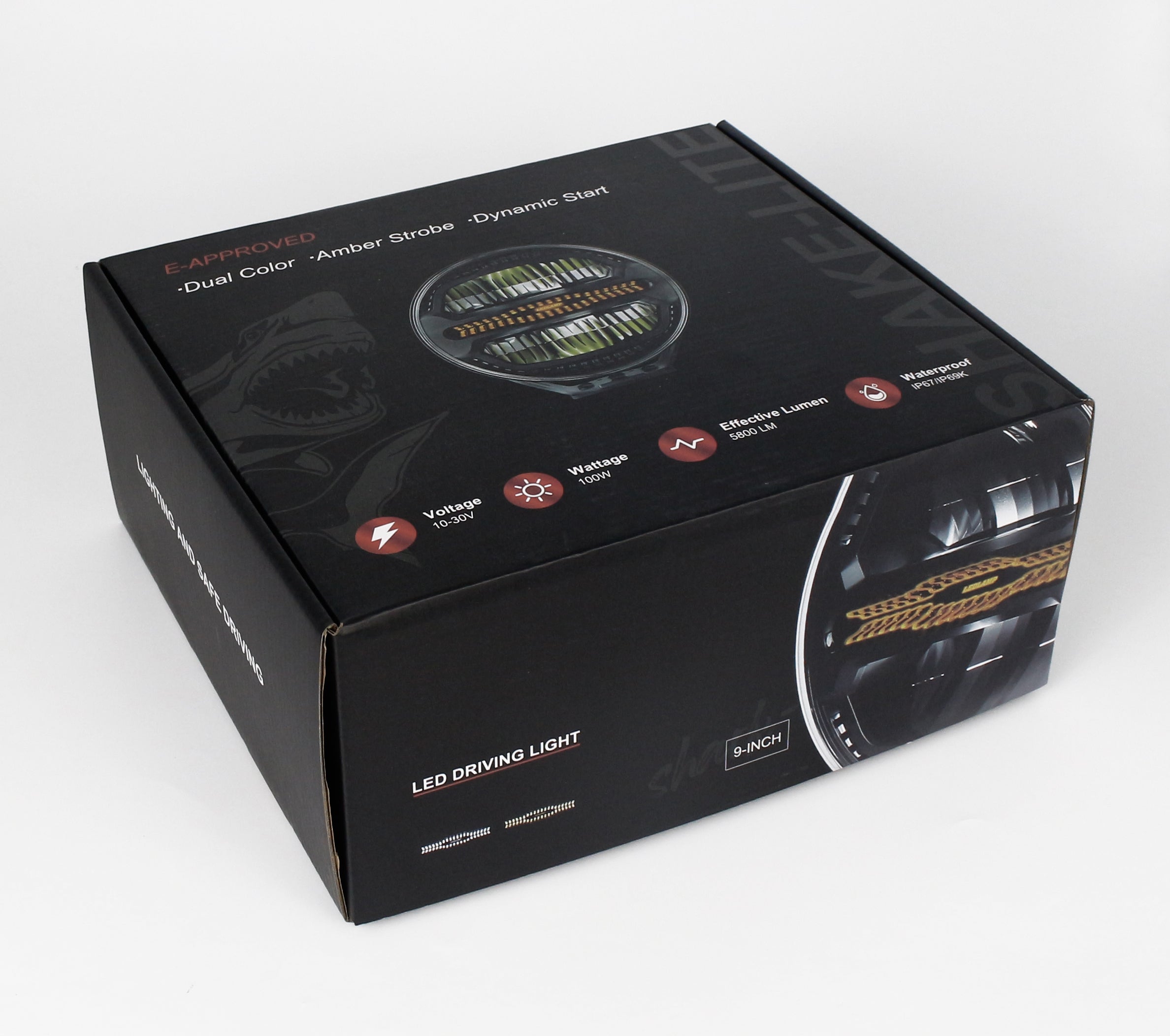 CM2055 LEDENER LED DRIVING LIGHT,9" Dual Mode: Boost & E-Mode