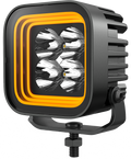 CM2058, 3-Inch 32W Amber+White/ Red+White Dual Position Light, Flood/Spot Beam,3400LM Super Bright Waterproof IP67 Lighting for Truck SUV Jeep Off-Road