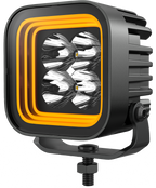CM2058, 3-Inch 32W Amber+White/ Red+White Dual Position Light, Flood/Spot Beam,3400LM Super Bright Waterproof IP67 Lighting for Truck SUV Jeep Off-Road