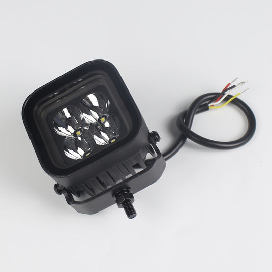 CM2058, 3-Inch 32W Amber+White/ Red+White Dual Position Light, Flood/Spot Beam,3400LM Super Bright Waterproof IP67 Lighting for Truck SUV Jeep Off-Road