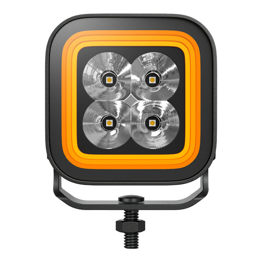 CM2058, 3-Inch 32W Amber+White/ Red+White Dual Position Light, Flood/Spot Beam,3400LM Super Bright Waterproof IP67 Lighting for Truck SUV Jeep Off-Road