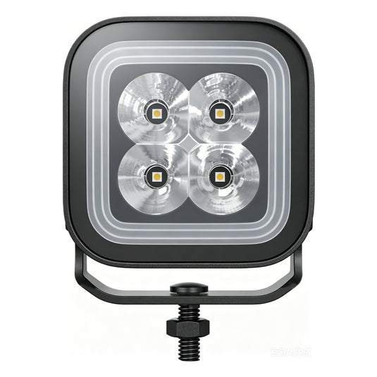 CM2058, 3-Inch 32W Amber+White/ Red+White Dual Position Light, Flood/Spot Beam,3400LM Super Bright Waterproof IP67 Lighting for Truck SUV Jeep Off-Road