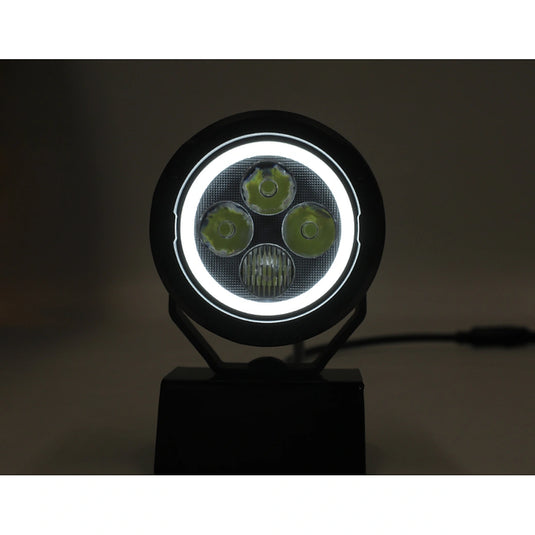 CM-2067W,LED Motorcycle Light,3.5",55Wx2,Dimmable with Dual Position Light & Removeable Amber Cover,2pcs set with wire harness, Waterproof