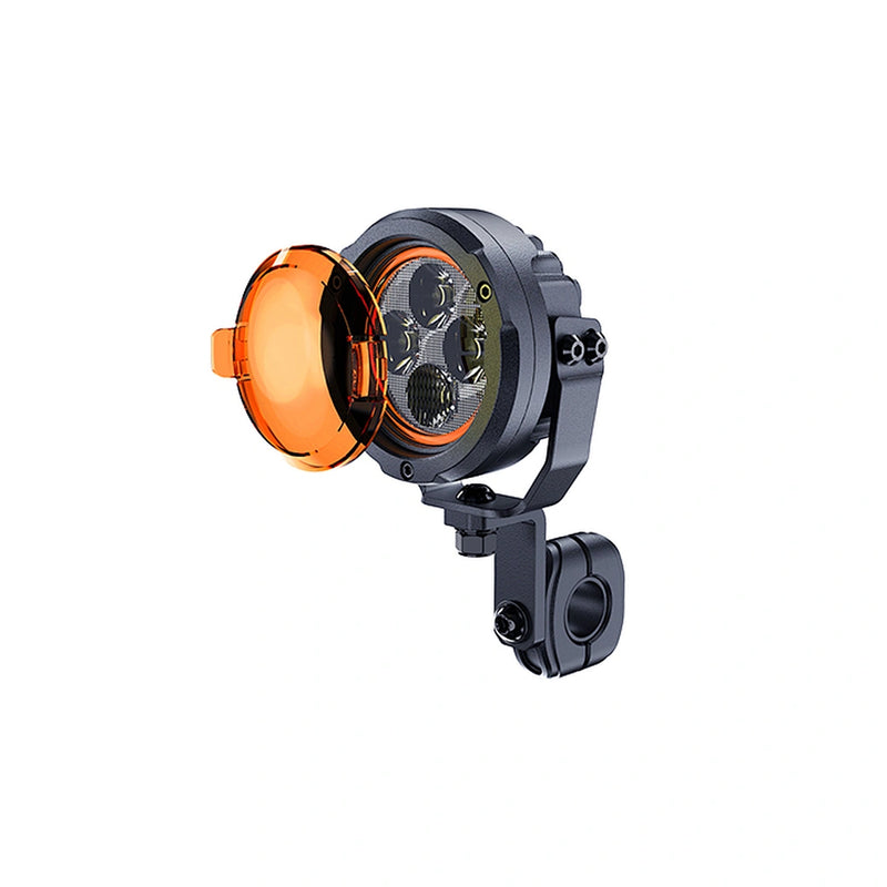 Load image into Gallery viewer, CM-2067W,LED Motorcycle Light,3.5",55Wx2,Dimmable with Dual Position Light &amp; Removeable Amber Cover,2pcs set with wire harness, Waterproof
