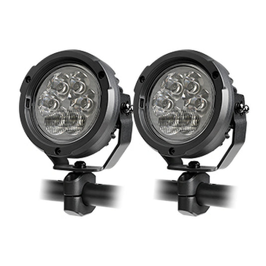 CM-2066W,LED Motorcycle Light,4.5",60Wx2,Dimmable with Dual Position Light & Removeable Amber Cover,2pcs set with wire harness, Waterproof