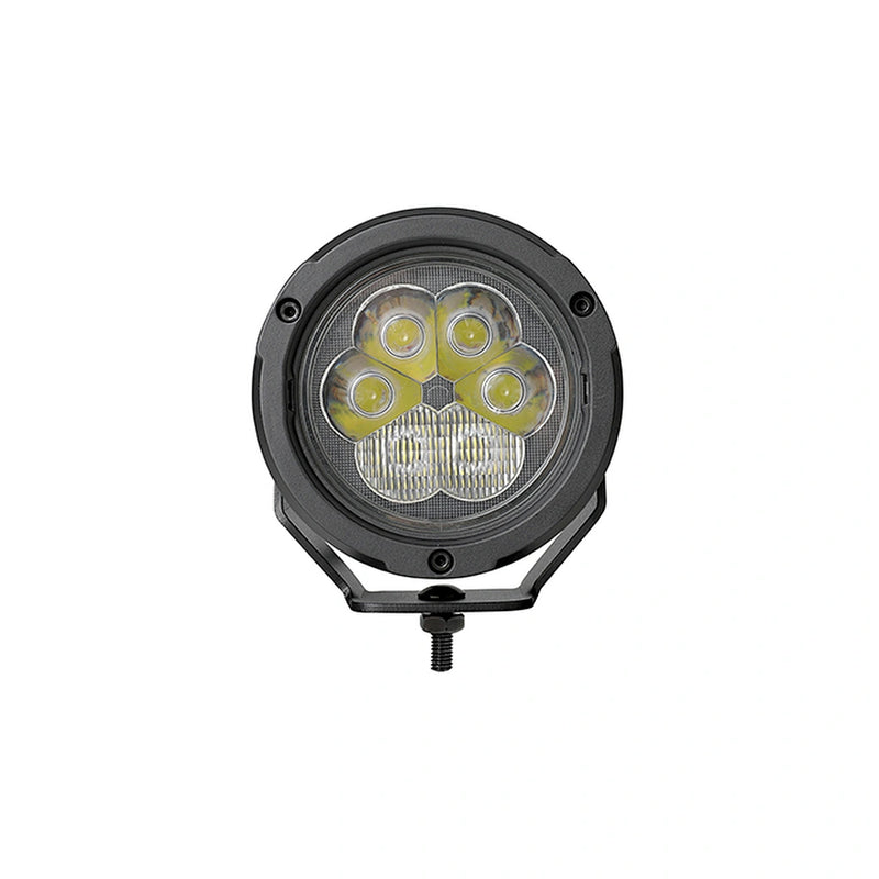 Load image into Gallery viewer, CM-2066W,LED Motorcycle Light,4.5",60Wx2,Dimmable with Dual Position Light &amp; Removeable Amber Cover,2pcs set with wire harness, Waterproof
