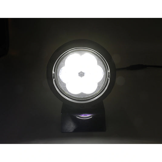 CM-2066W,LED Motorcycle Light,4.5",60Wx2,Dimmable with Dual Position Light & Removeable Amber Cover,2pcs set with wire harness, Waterproof