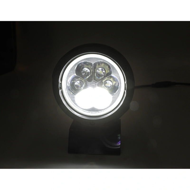 Load image into Gallery viewer, CM-2066W,LED Motorcycle Light,4.5",60Wx2,Dimmable with Dual Position Light &amp; Removeable Amber Cover,2pcs set with wire harness, Waterproof
