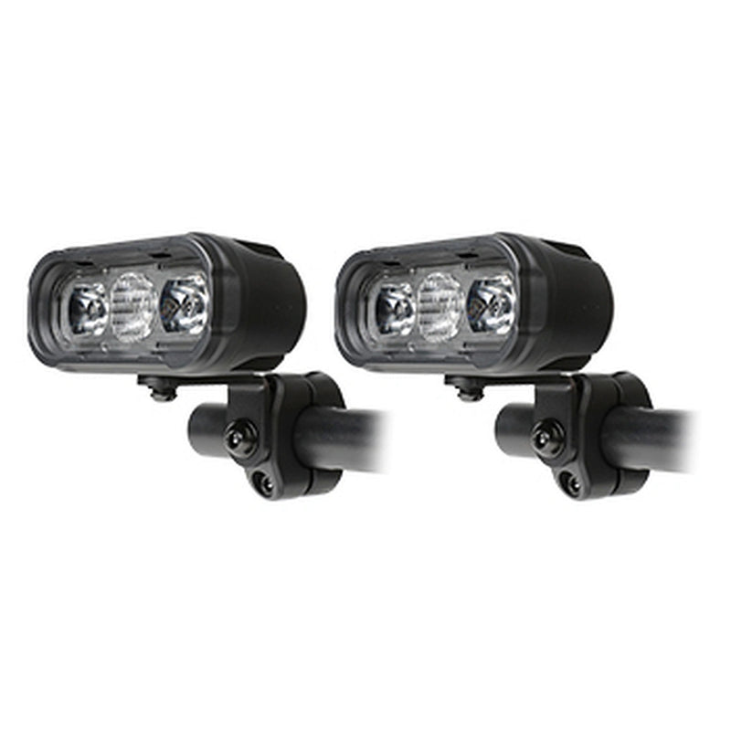 Load image into Gallery viewer, CM-2068W,LED Motorcycle Light,4.5",45Wx2,Dimmable with Dual Position Light &amp; Removeable Amber Cover,2pcs set with wire harness, Waterproof
