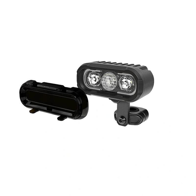 Load image into Gallery viewer, CM-2068W,LED Motorcycle Light,4.5",45Wx2,Dimmable with Dual Position Light &amp; Removeable Amber Cover,2pcs set with wire harness, Waterproof

