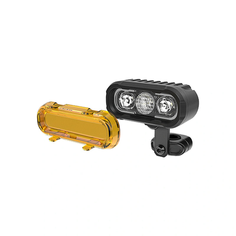 Load image into Gallery viewer, CM-2068W,LED Motorcycle Light,4.5",45Wx2,Dimmable with Dual Position Light &amp; Removeable Amber Cover,2pcs set with wire harness, Waterproof
