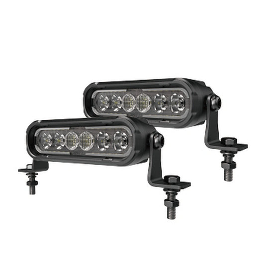 CM-2069W,LED Motorcycle Light,6",60Wx2,Dimmable with Dual Position Light & Removeable Amber Cover,2pcs set with wire harness, Waterproof