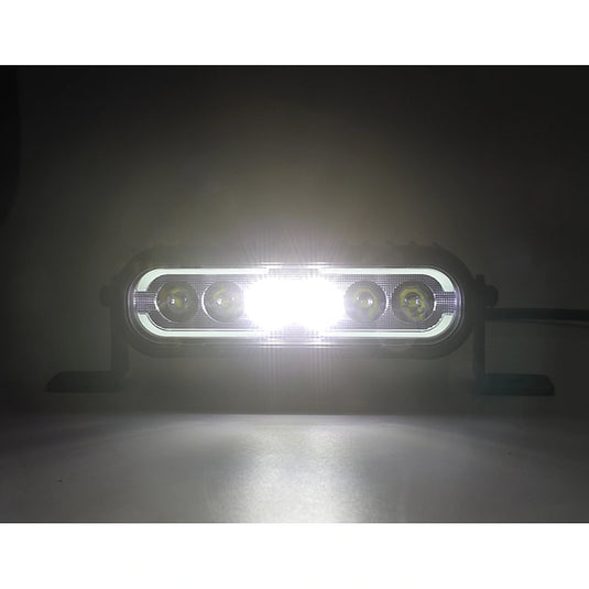 CM-2069W,LED Motorcycle Light,6",60Wx2,Dimmable with Dual Position Light & Removeable Amber Cover,2pcs set with wire harness, Waterproof