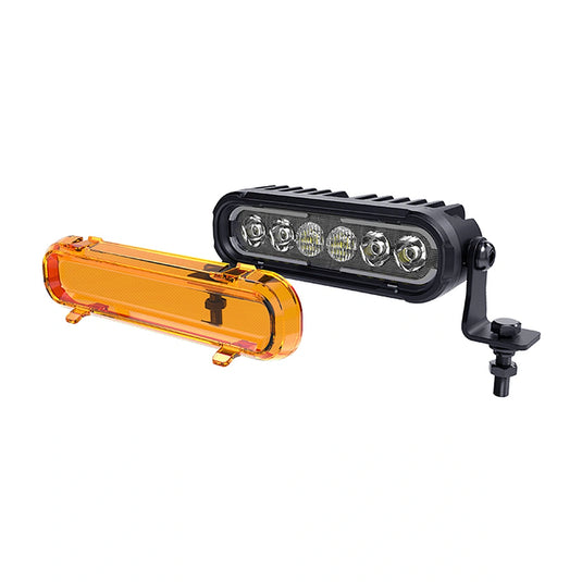 CM-2069W,LED Motorcycle Light,6",60Wx2,Dimmable with Dual Position Light & Removeable Amber Cover,2pcs set with wire harness, Waterproof