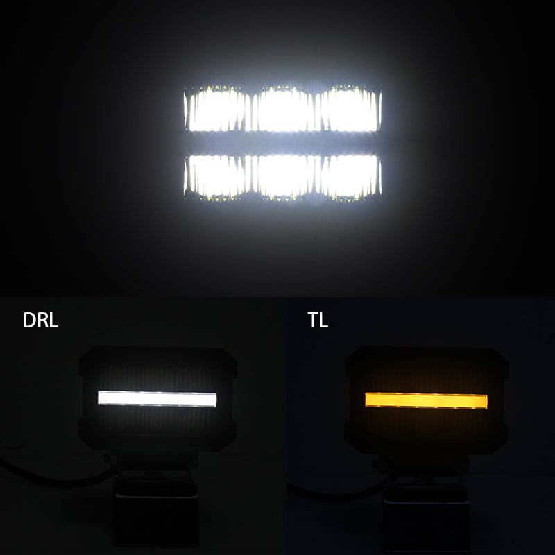 Load image into Gallery viewer, CM-5008, 4.5" 25W ,Blacked out Frameless, Dual Position Light  Waterproof IP67 Lighting for Truck SUV Jeep Off-Road
