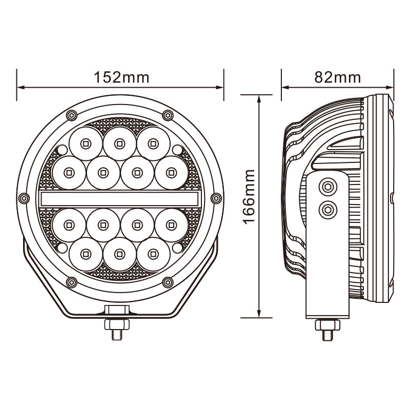 Load image into Gallery viewer, CM-P8, 6" 70W ,7000LM LED Driving Light with Position Light Waterproof IP67 Lighting for Truck SUV Jeep Off-Road
