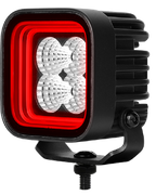 CM2058, 3-Inch 32W Amber+White/ Red+White Dual Position Light, Flood/Spot Beam,3400LM Super Bright Waterproof IP67 Lighting for Truck SUV Jeep Off-Road