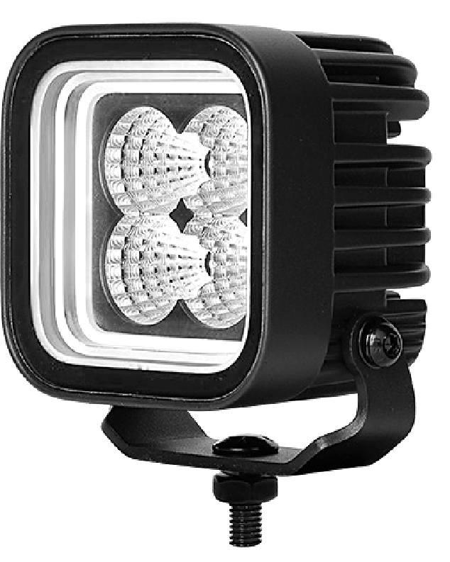 CM2058, 3-Inch 32W Amber+White/ Red+White Dual Position Light, Flood/Spot Beam,3400LM Super Bright Waterproof IP67 Lighting for Truck SUV Jeep Off-Road