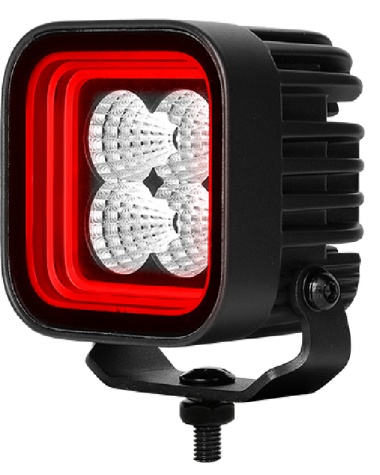 CM2058, 3-Inch 32W Amber+White/ Red+White Dual Position Light, Flood/Spot Beam,3400LM Super Bright Waterproof IP67 Lighting for Truck SUV Jeep Off-Road