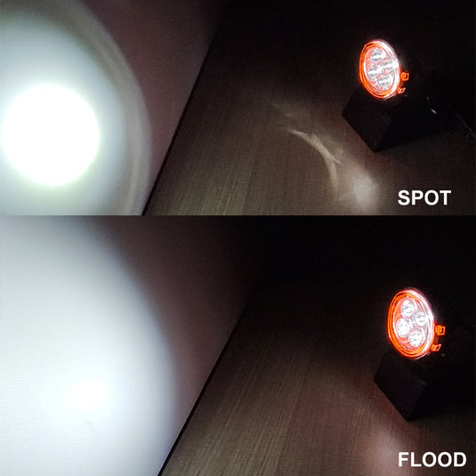 G3020RA 3" 20W LED Work Light,  1300 Lumens Spot and Flood Beam with Position Light, Waterproof, 9-32V DC for Truck Jeep SUV Off-Road Lighting