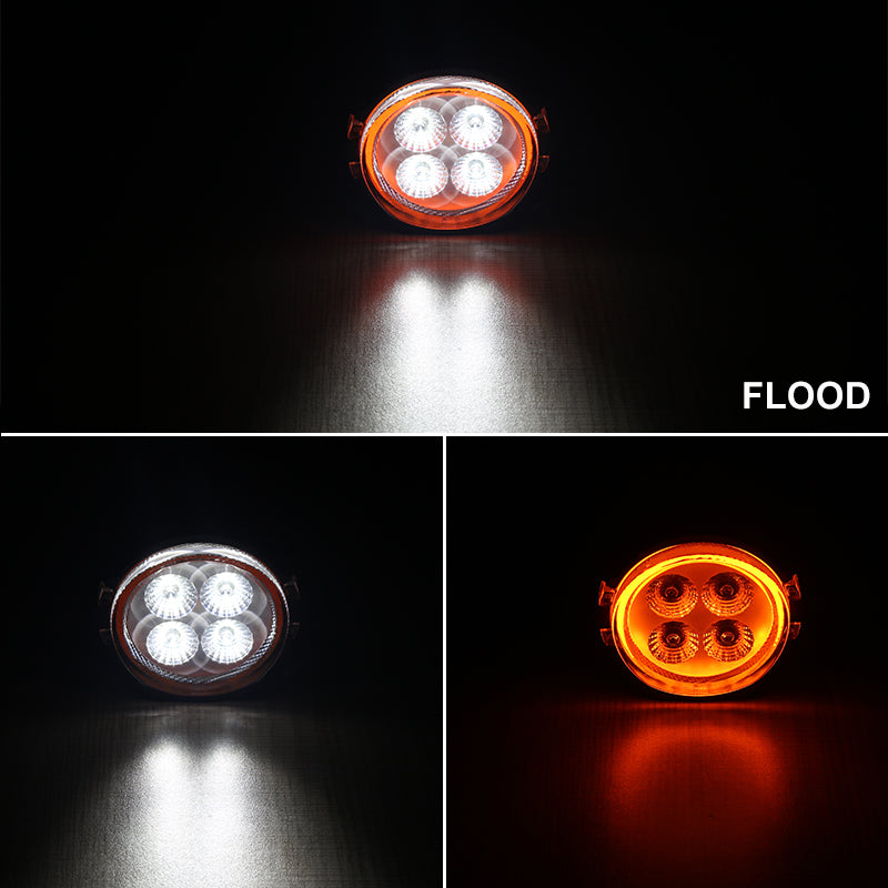 Load image into Gallery viewer, G3020RA 3" 20W LED Work Light,  1300 Lumens Spot and Flood Beam with Position Light, Waterproof, 9-32V DC for Truck Jeep SUV Off-Road Lighting
