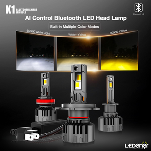 K1-APP Bluetooth App Controlled Dual Color LED Headlight