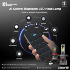 K1-APP Bluetooth App Controlled Dual Color LED Headlight