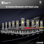 K1-APP Bluetooth App Controlled Dual Color LED Headlight