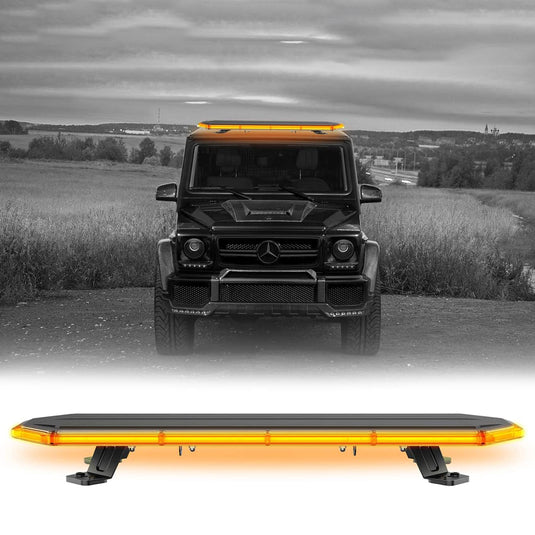 Z-W18 Series 0.96" Ultra-Thin LED Warning Lightbar | SAE J845 & ECE R65 Approved | 6 Lengths (24"-72") | 14 Patterns| IP67